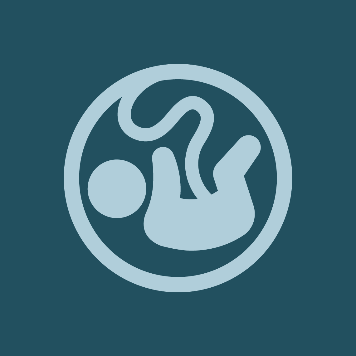 icon of a fetus in utero